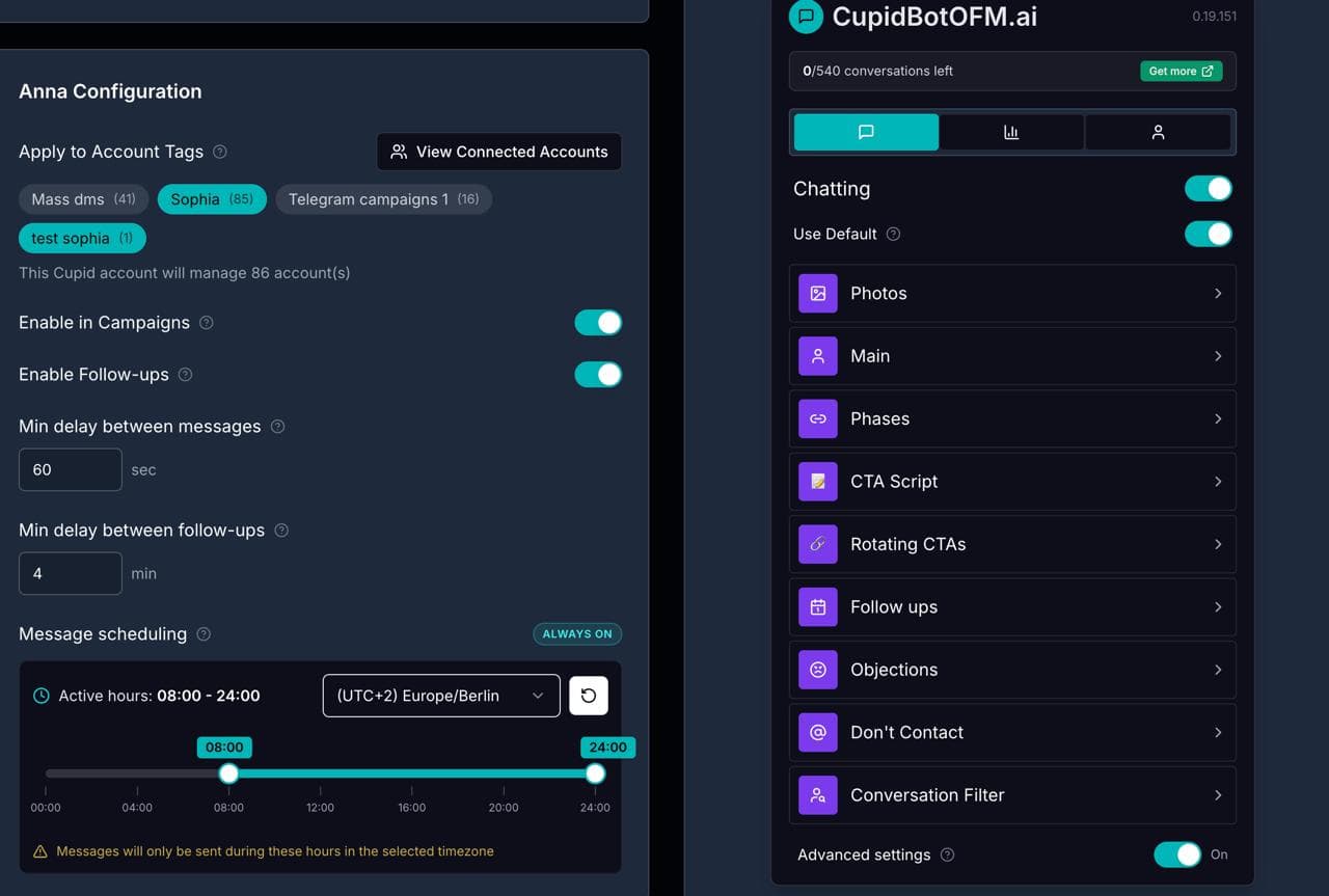 Telegram AI chatbot configuration in Xreacher